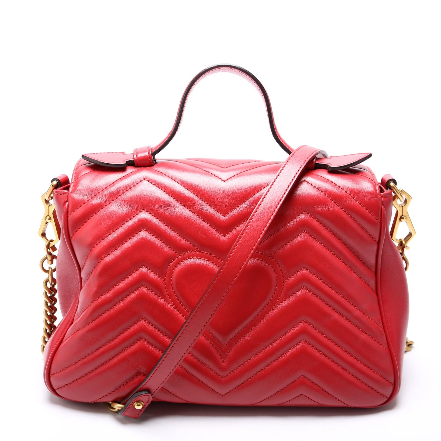 Gucci  GG Marmont Small Top Handle Red