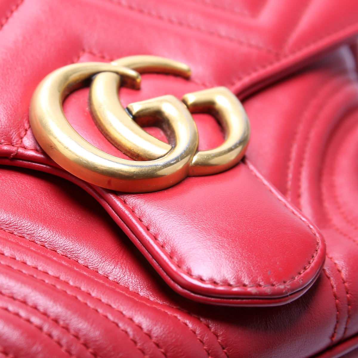 GG Marmont Small Top Handle Red