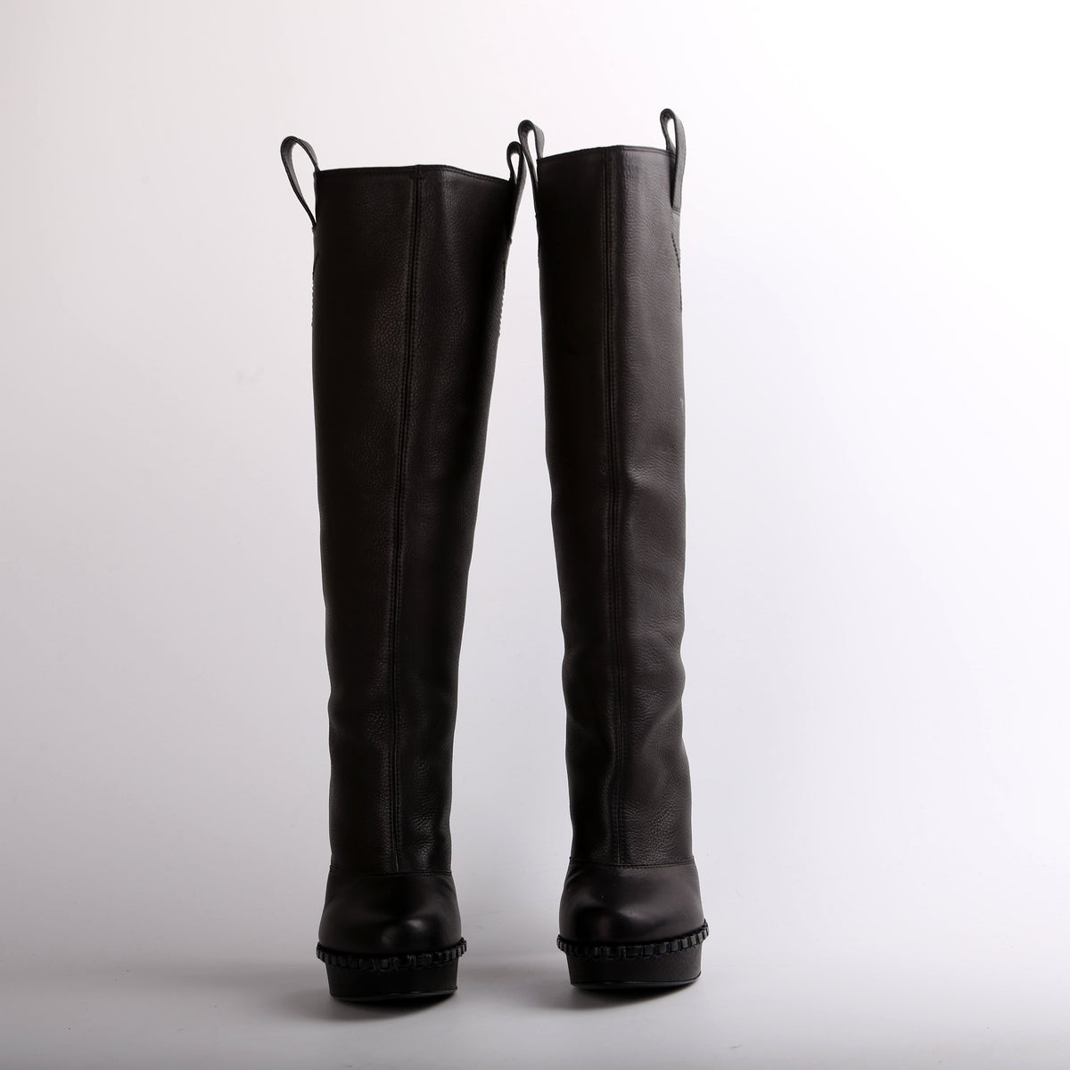 Knee High Leather Boots Size