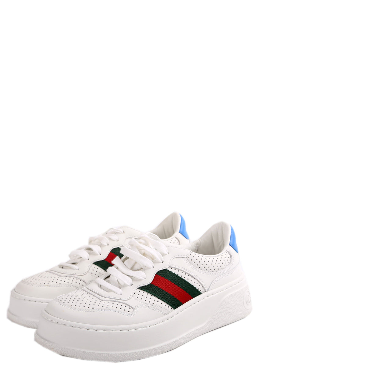 GG Web Chunky Leather Sneakers Size .