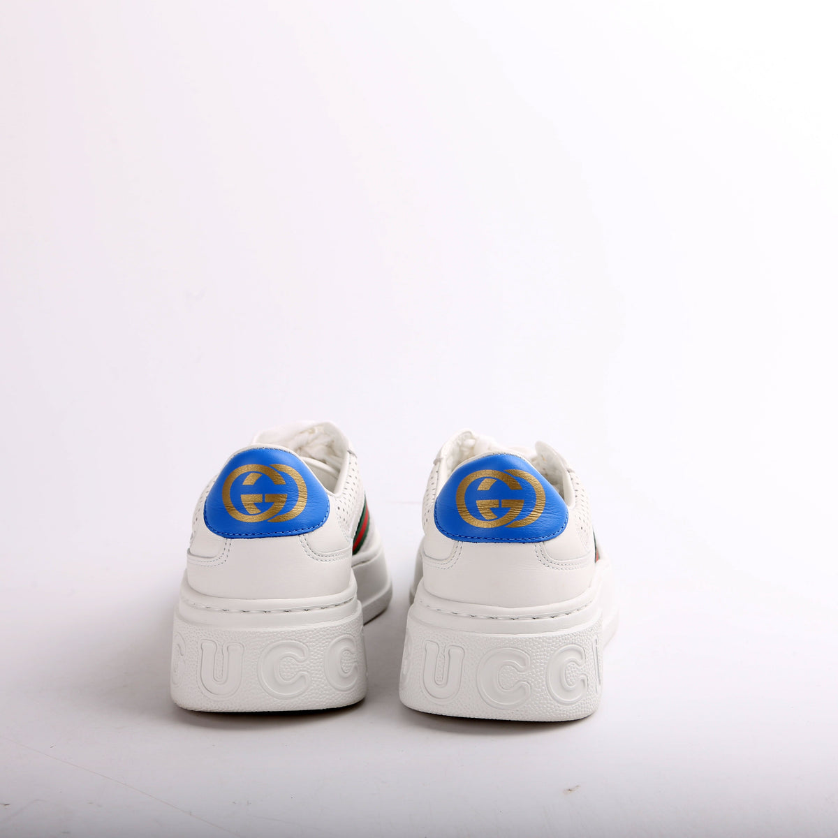 GG Web Chunky Leather Sneakers Size .