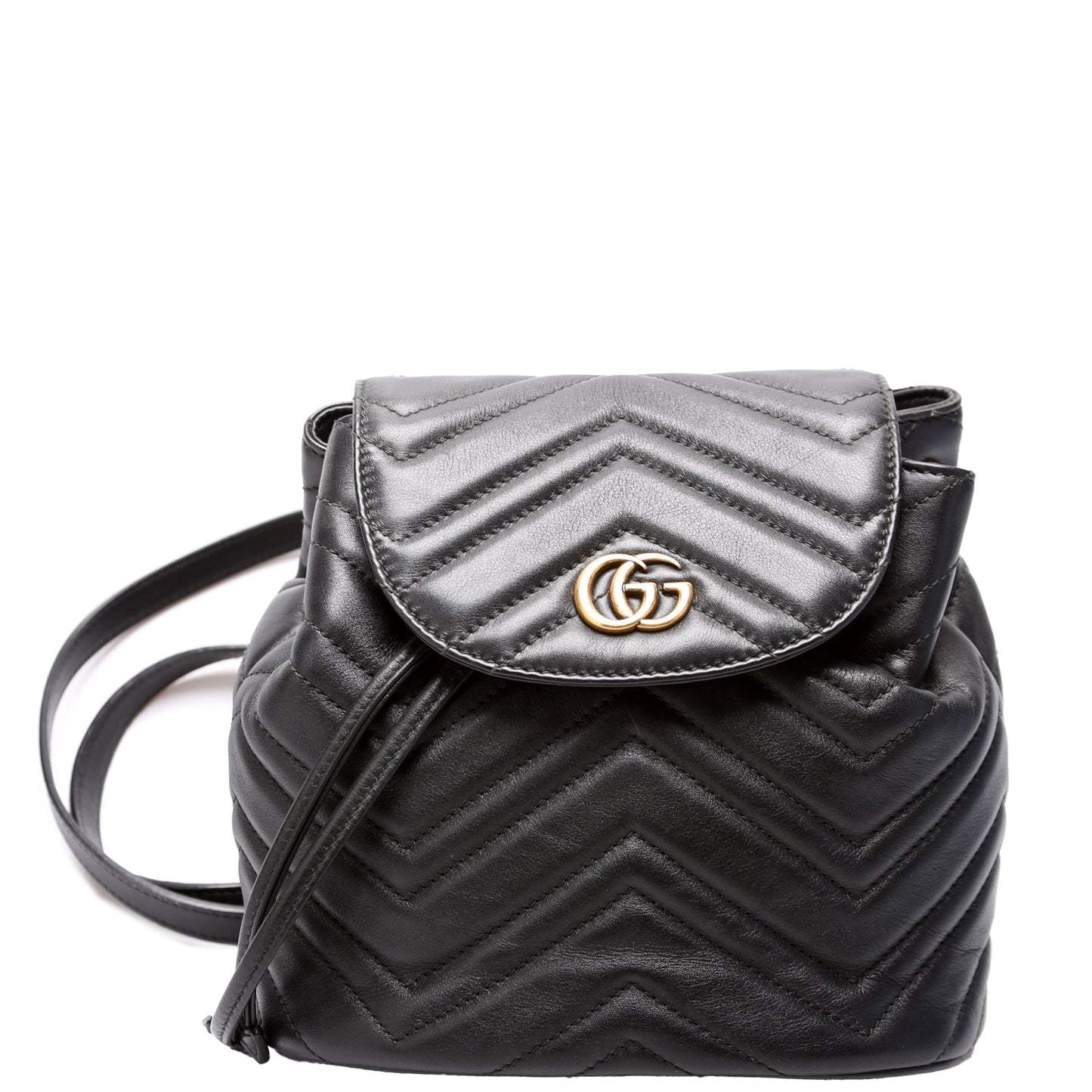 Gucci  Marmont Mini Backpack Leather Black