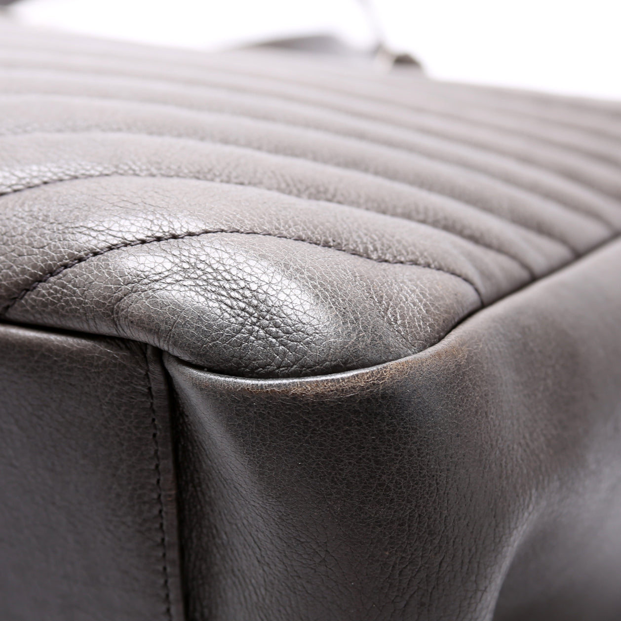 Chevron Large Tote Sheepskin Grey