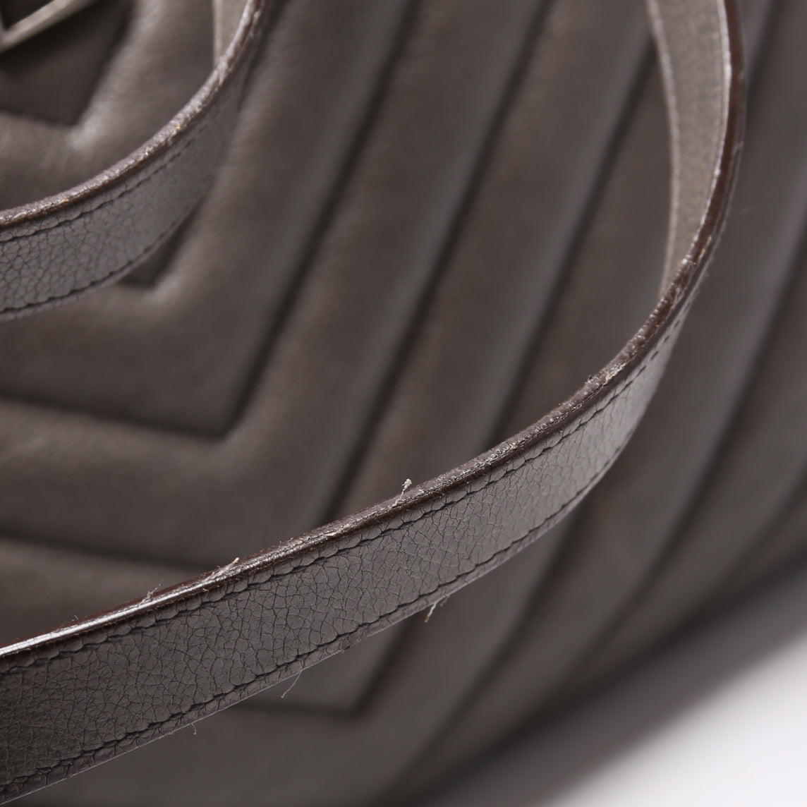 Chevron Large Tote Sheepskin Grey