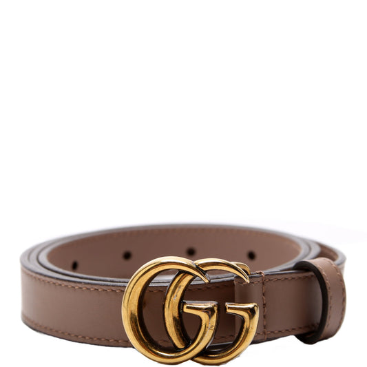 Gucci  GG Marmont Thin Belt Size / Brown