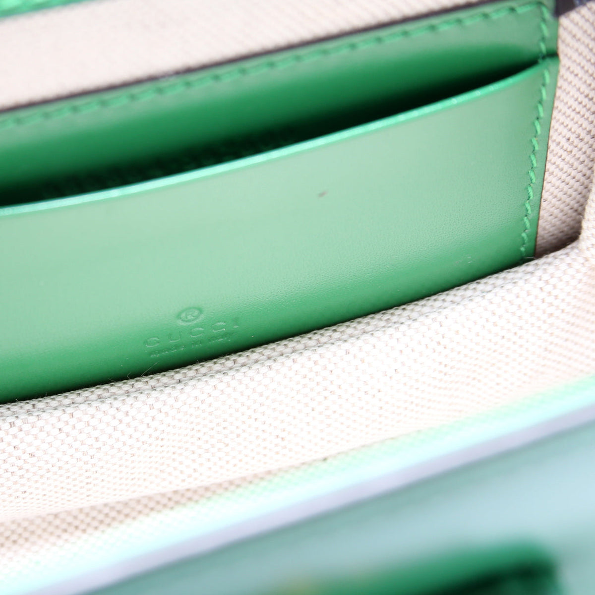 Bamboo Mini Top Handle Bag Green