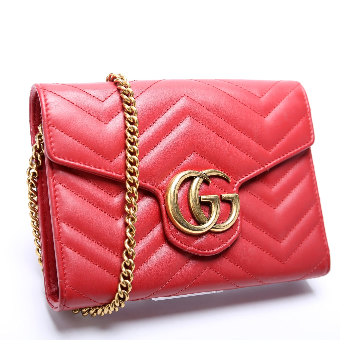 Marmont Chain Wallet Red