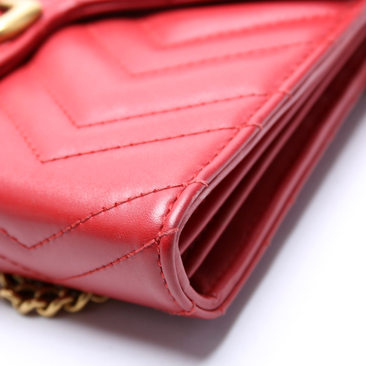 Marmont Chain Wallet Red
