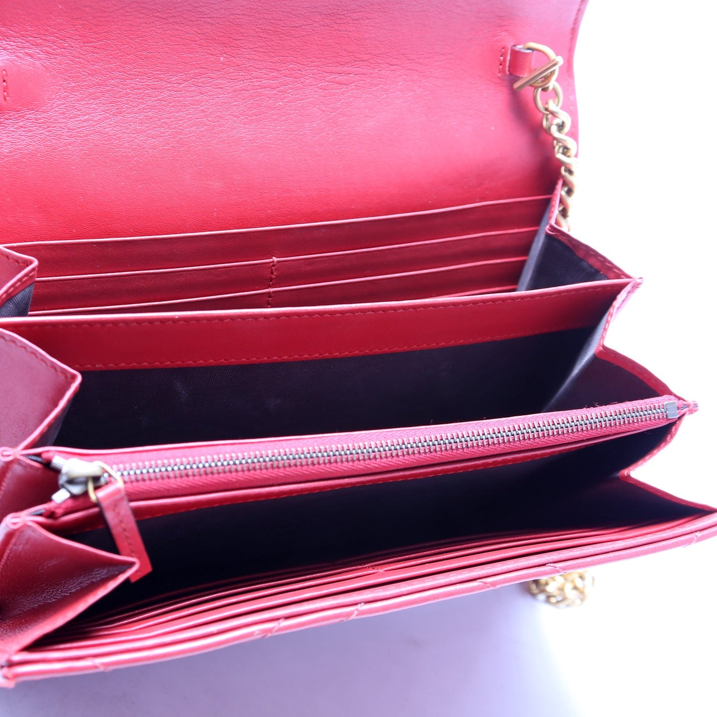 Marmont Chain Wallet Red