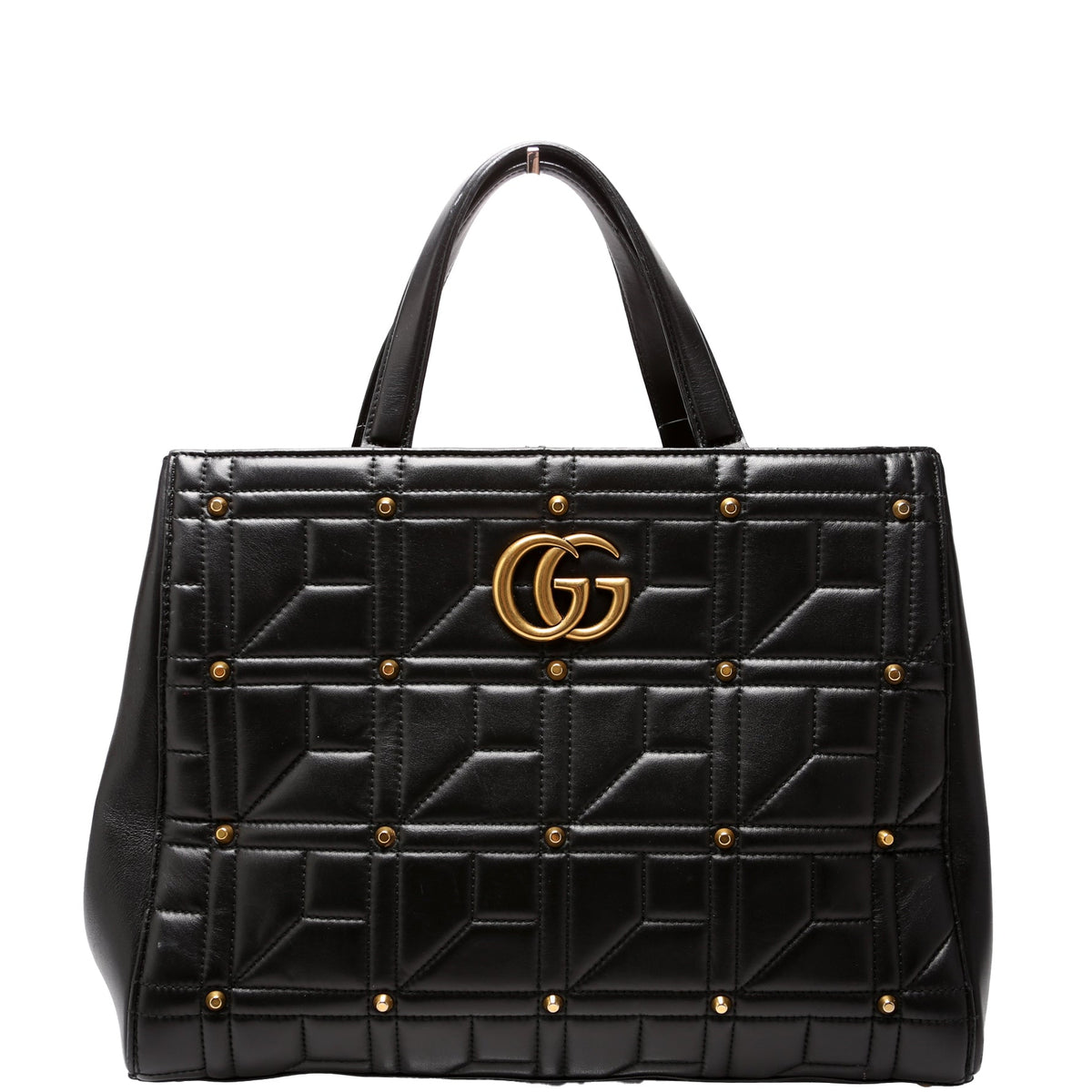 Marmont Studded Top Handle Black