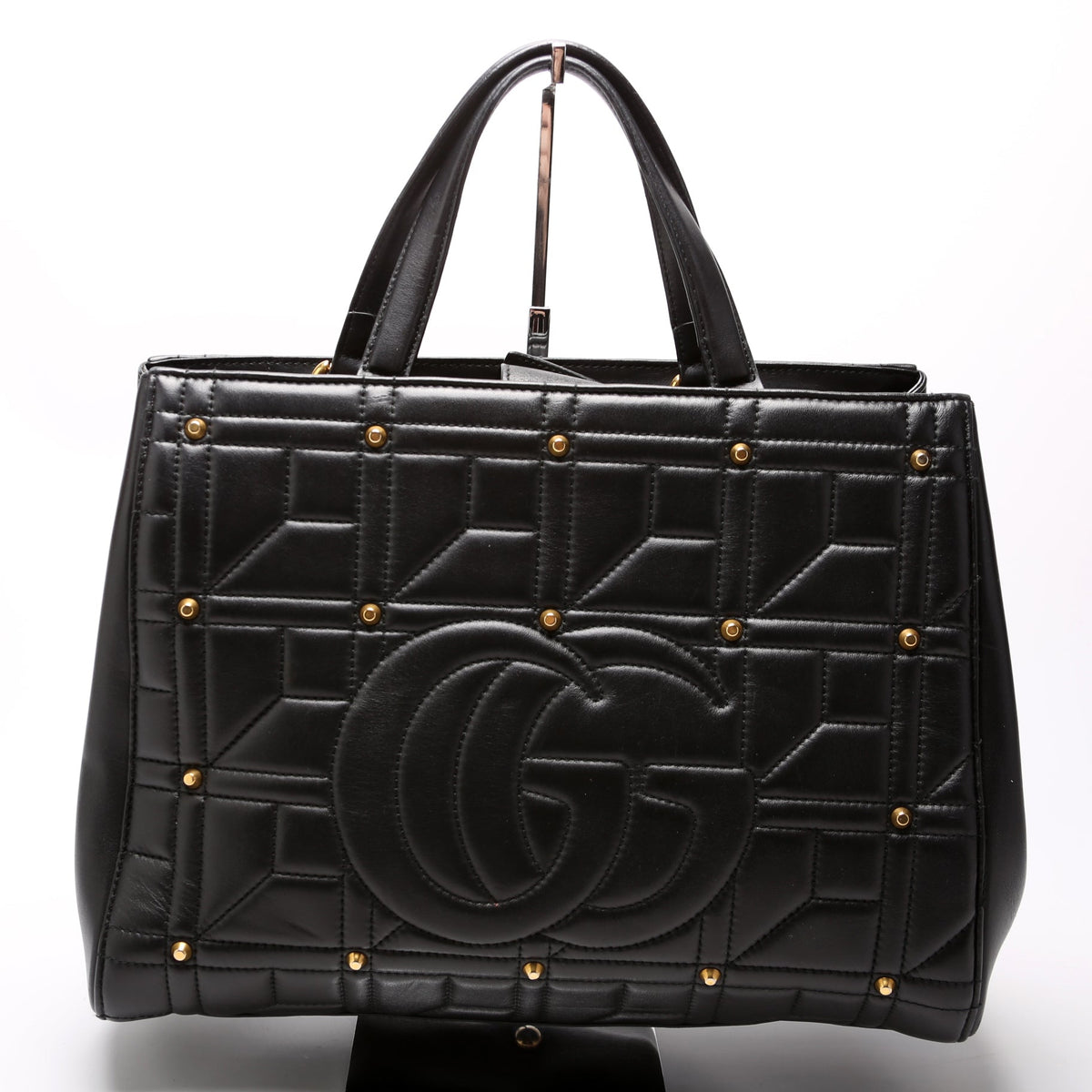 Marmont Studded Top Handle Black