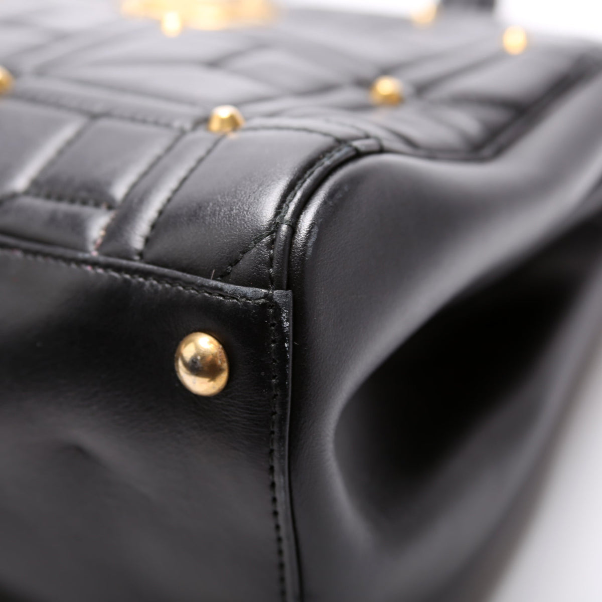 Marmont Studded Top Handle Black