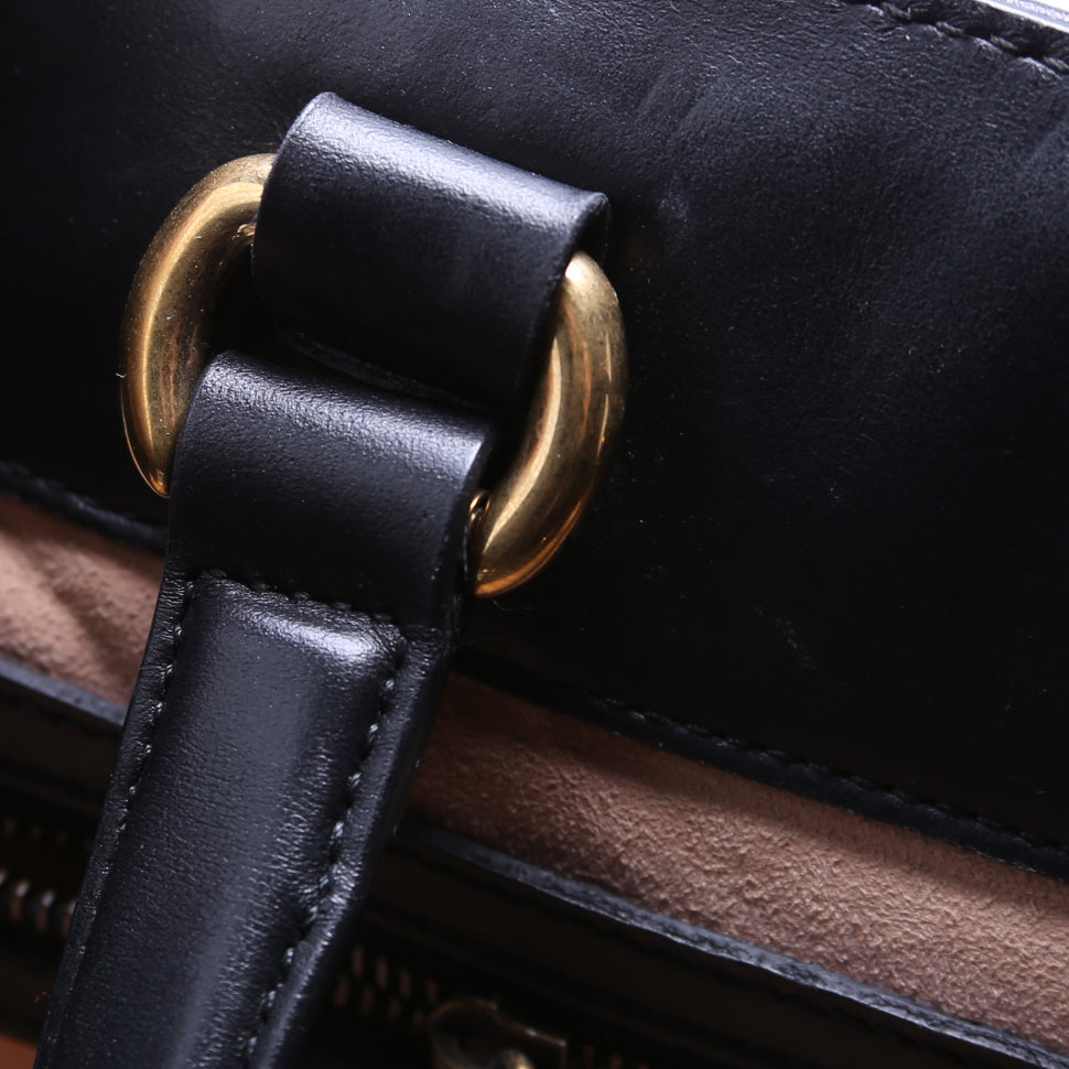 Marmont Studded Top Handle Black
