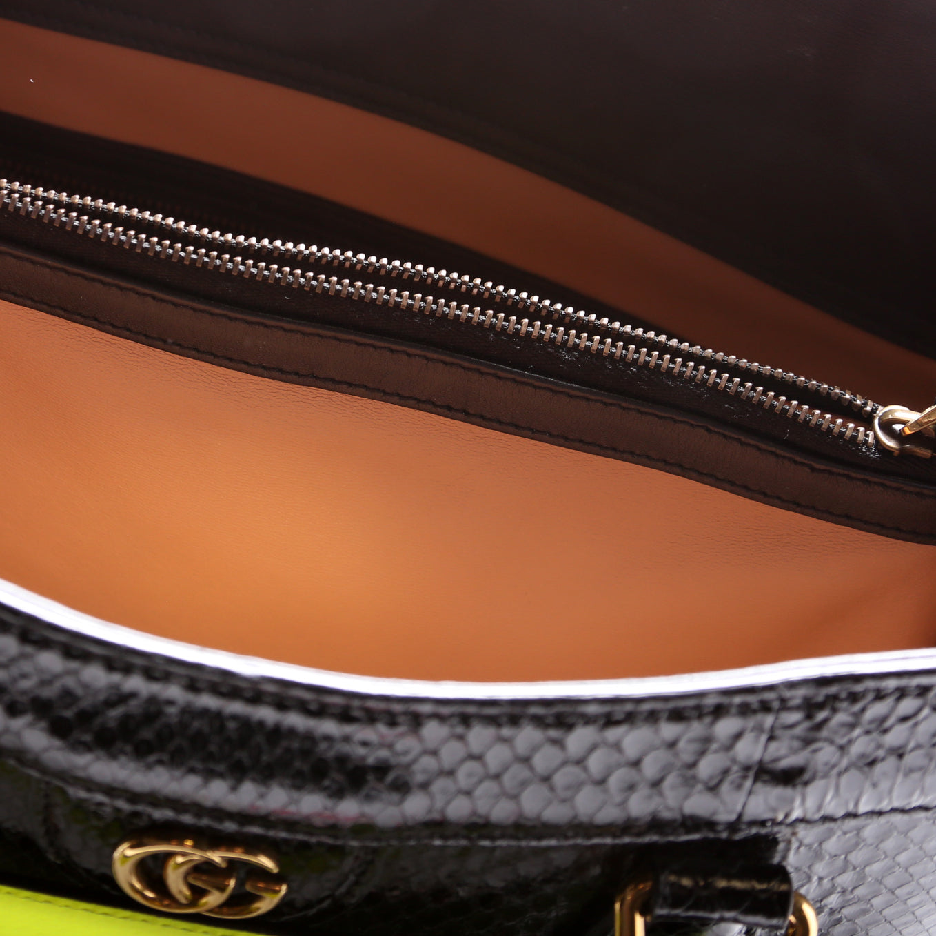 Diana Python Medium Tote Black