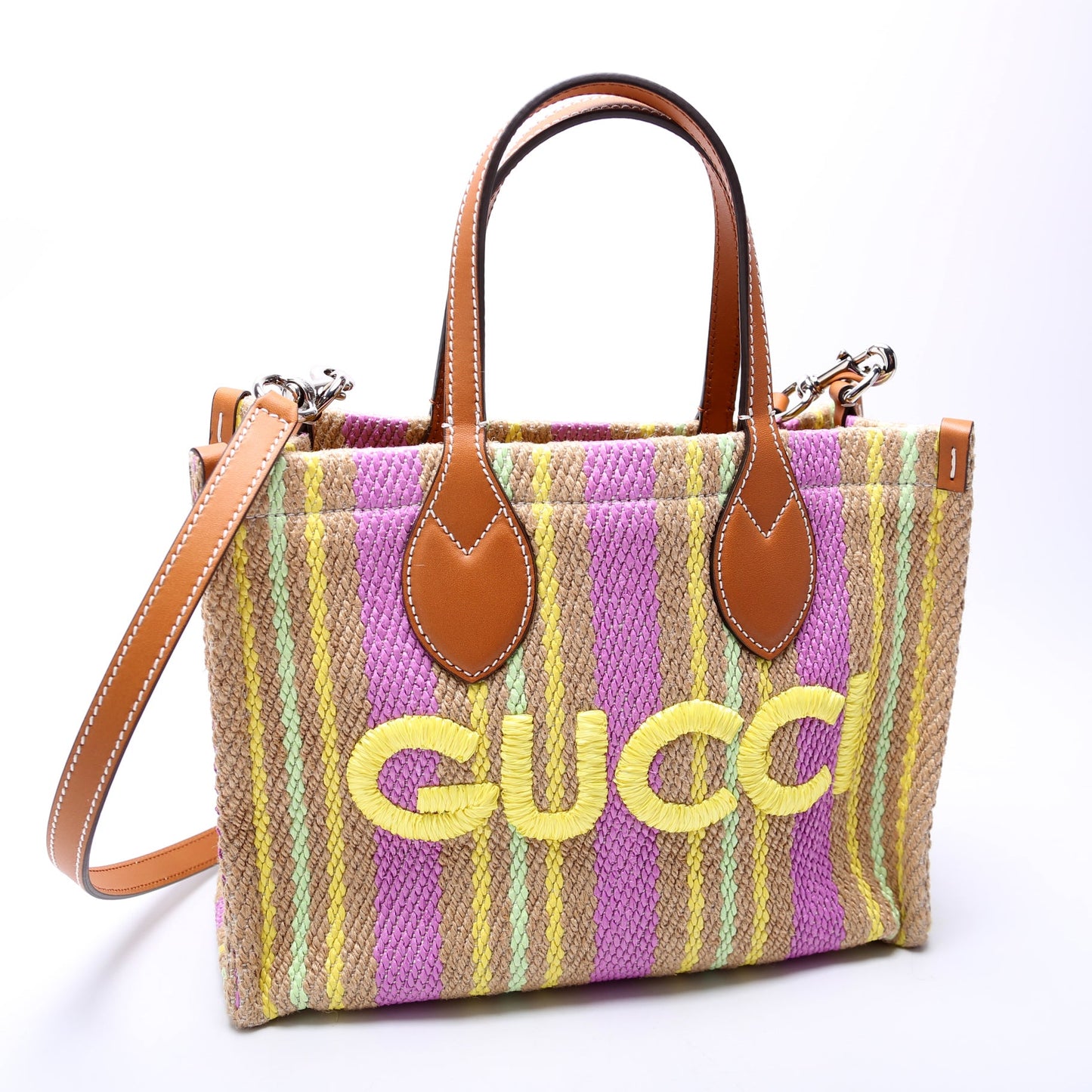 Jute Tote Small Multicolor/Brown