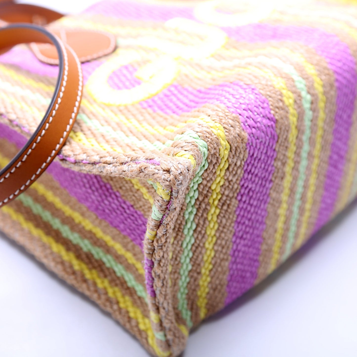 Jute Tote Small Multicolor/Brown