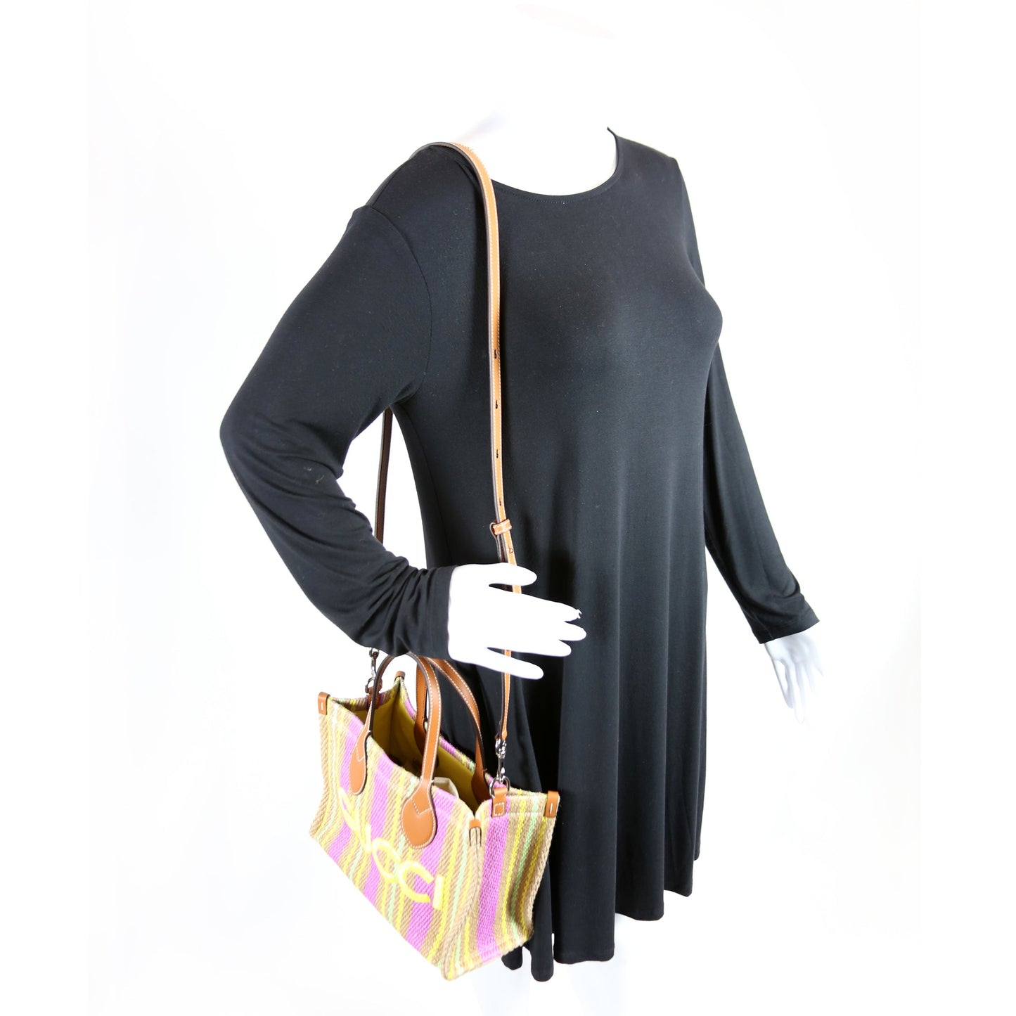 Jute Tote Small Multicolor/Brown