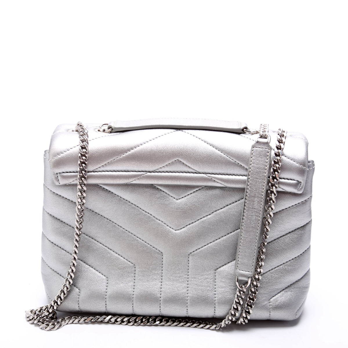 LouLou Satchel Small  Silver