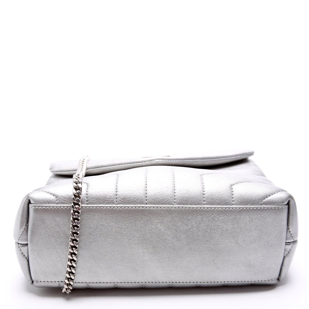 LouLou Satchel Small  Silver