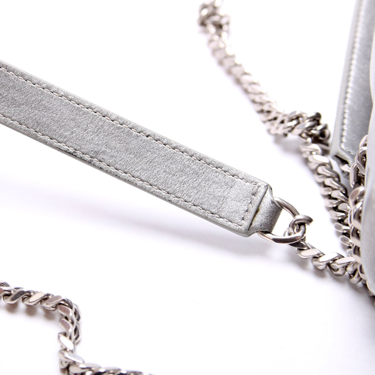 LouLou Satchel Small  Silver