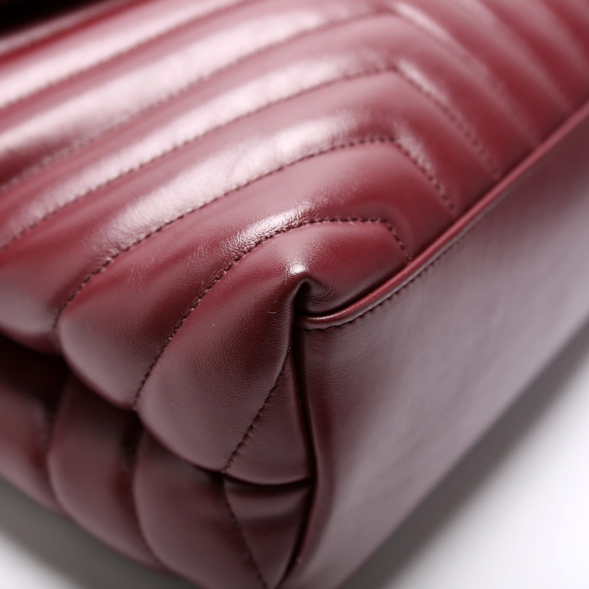 Lou Lou Medium Quilted  Burgundy
