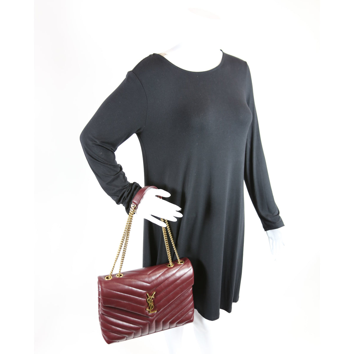 Lou Lou Medium Quilted  Burgundy