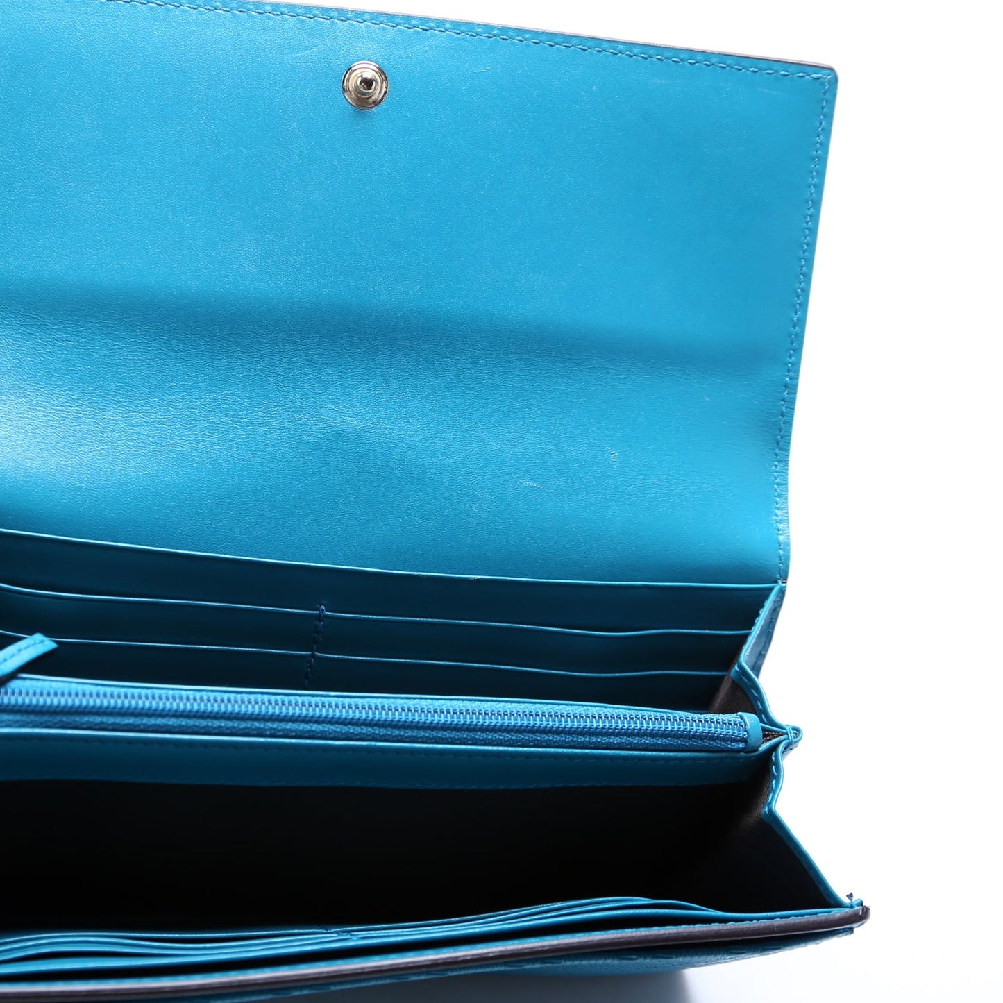 Diamante Long Wallet  Blue