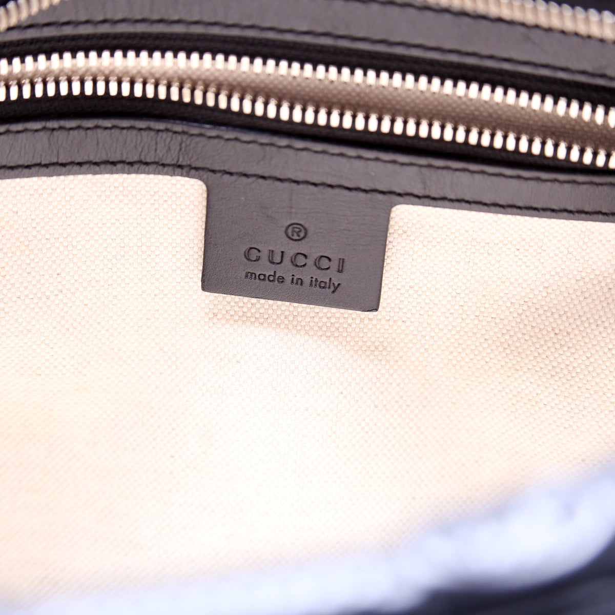 GG Embossed Square Messenger Bag Black