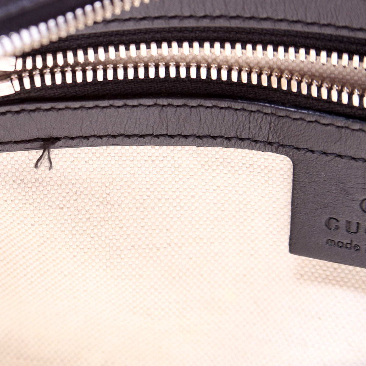 GG Embossed Square Messenger Bag Black