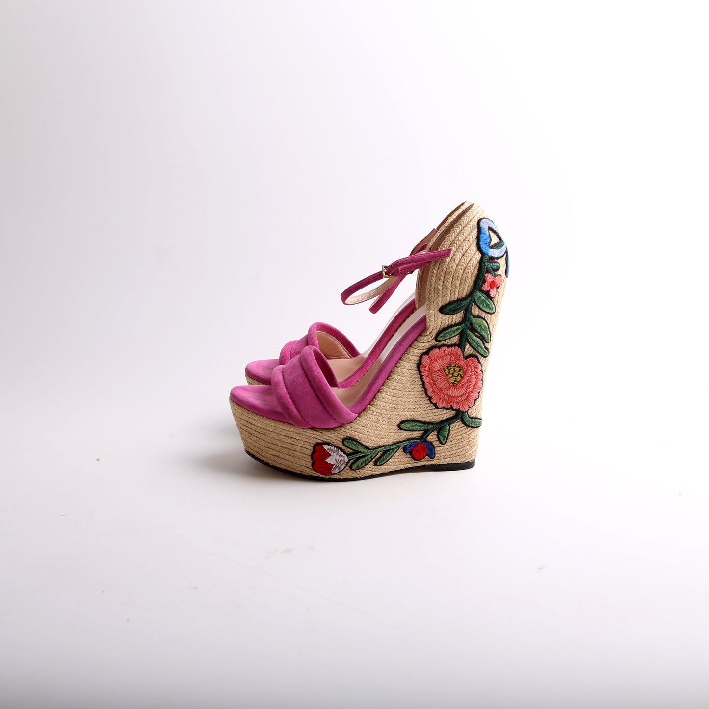Gucci Ophelia Espadrille Wedge Sandals Size