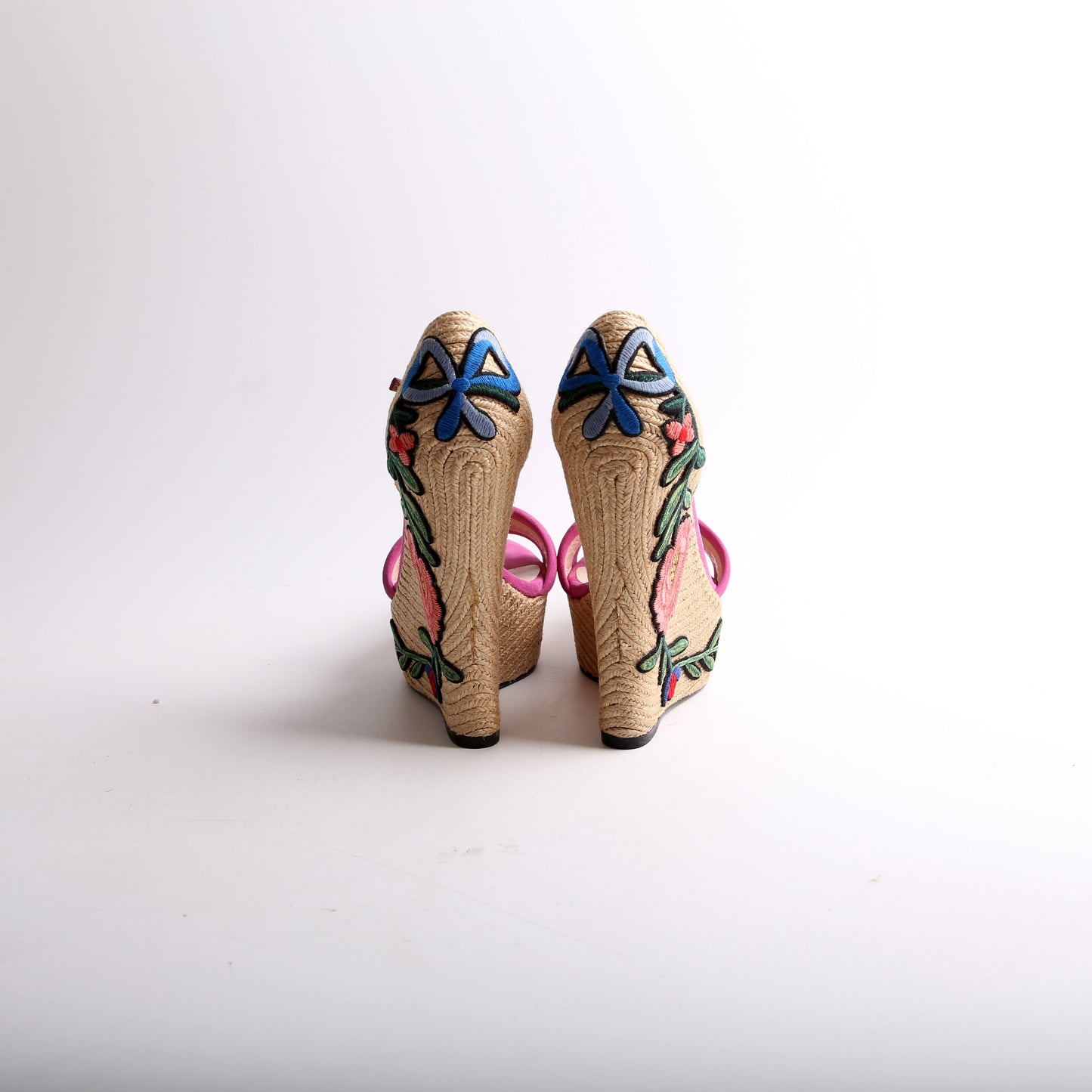Gucci Ophelia Espadrille Wedge Sandals Size