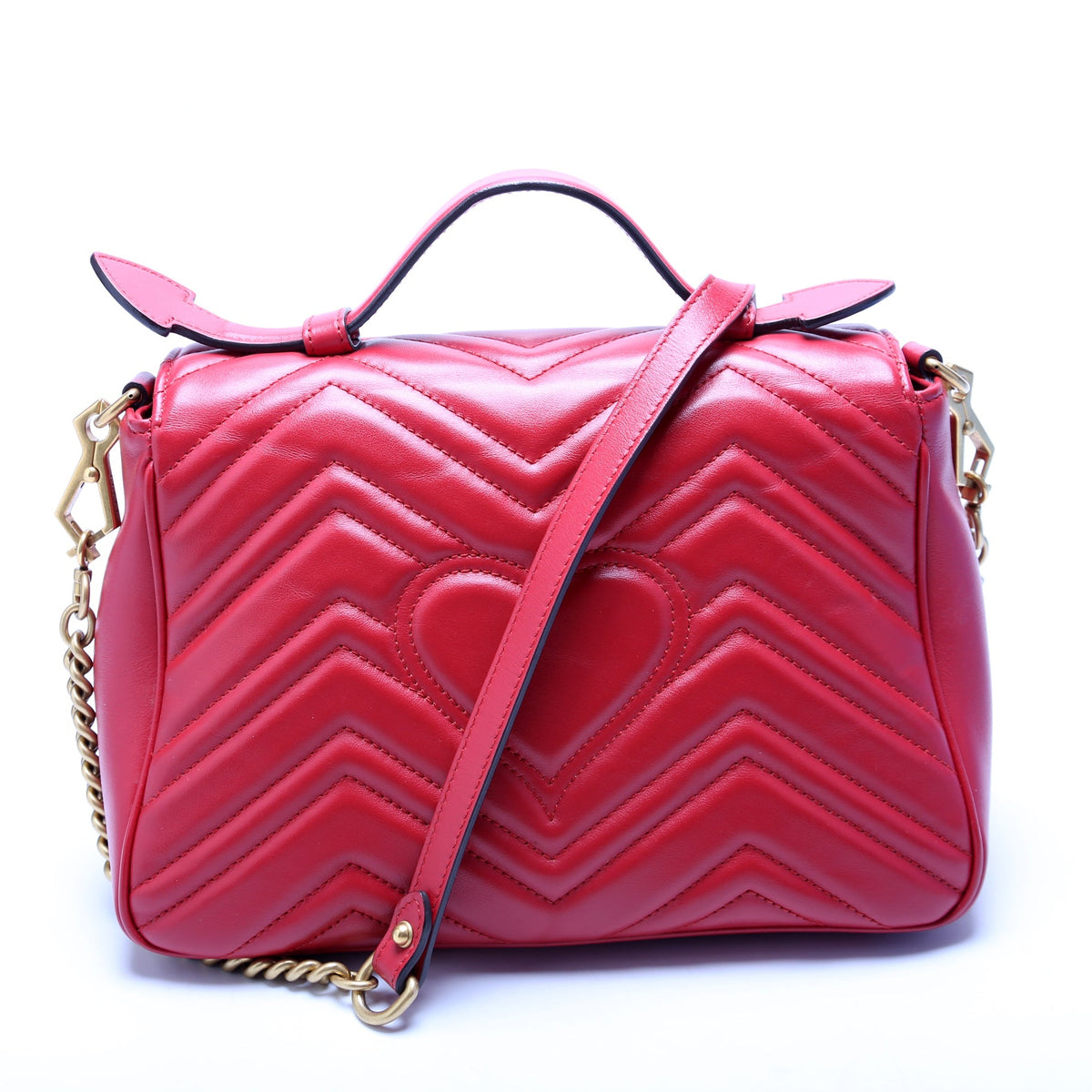 GG Marmont Small Top Handle Red