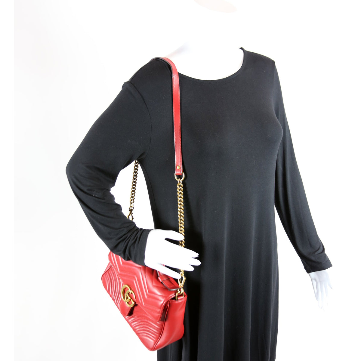 GG Marmont Small Top Handle Red