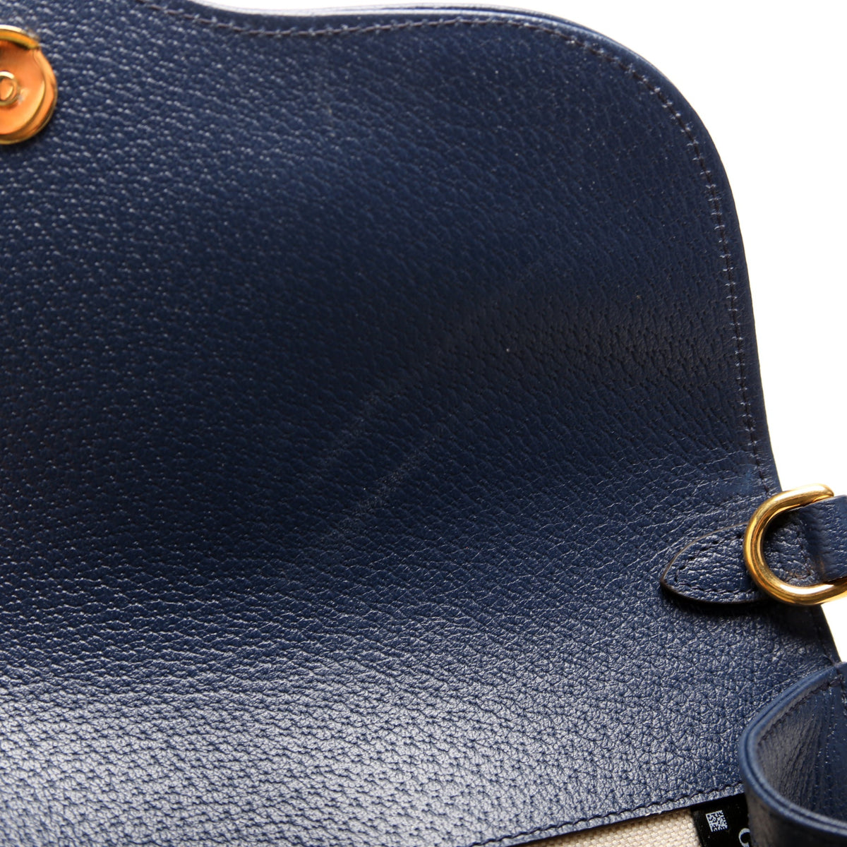 Horsebit  Raffia Beige/Navy