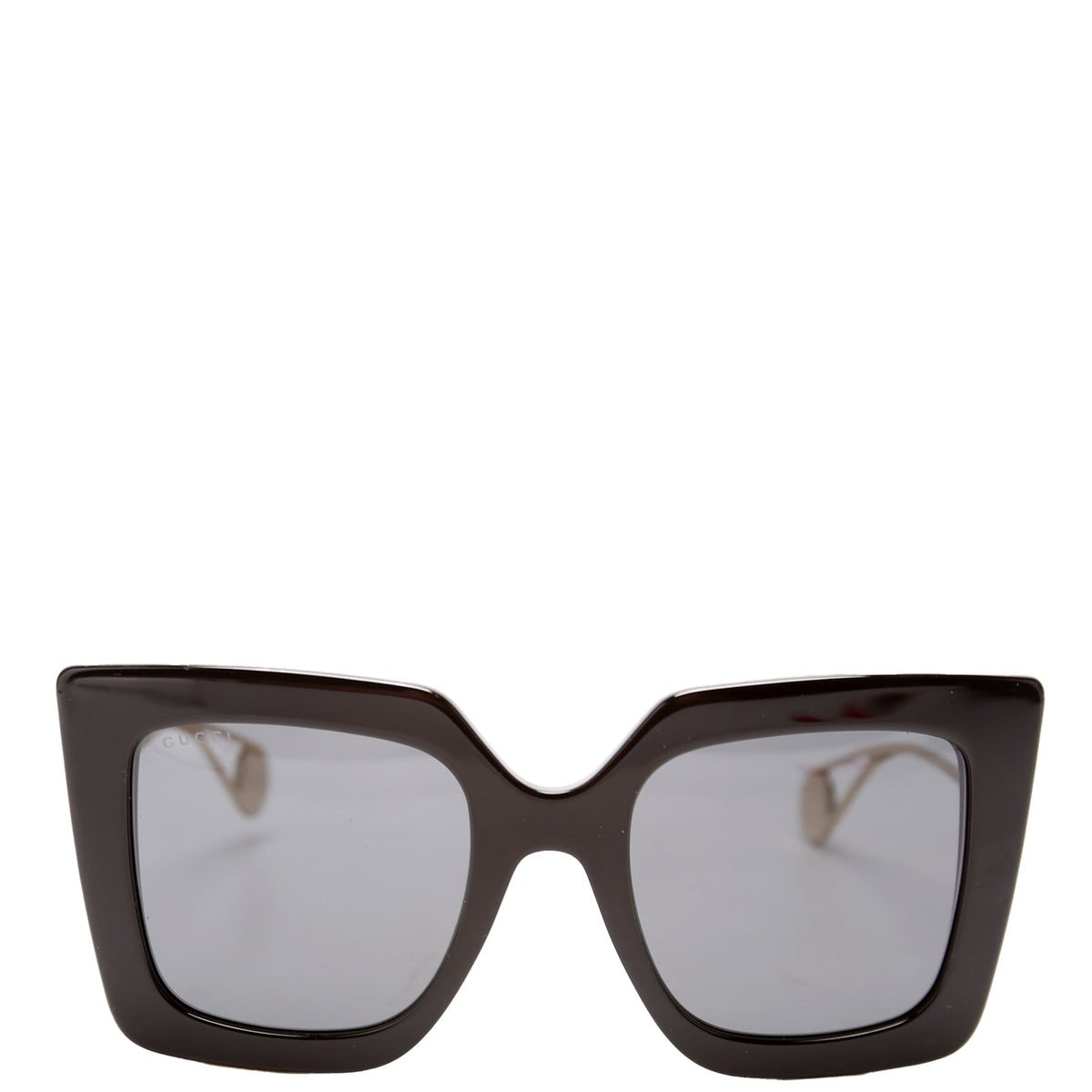 GGS Oversized Square Sunglasses Black/Gold