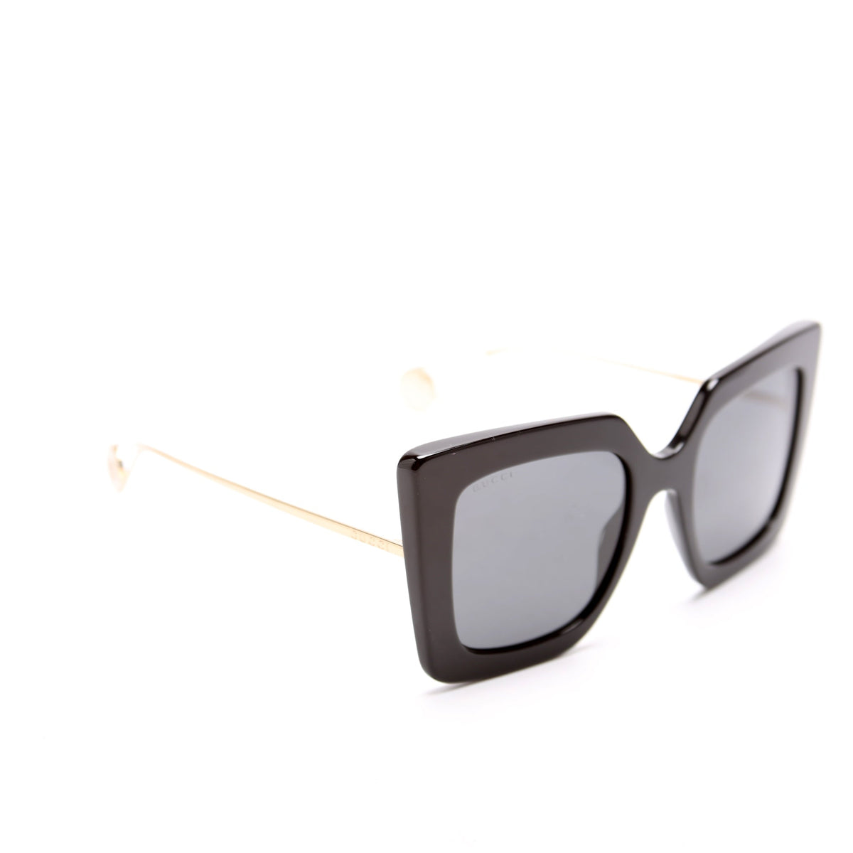 GGS Oversized Square Sunglasses Black/Gold