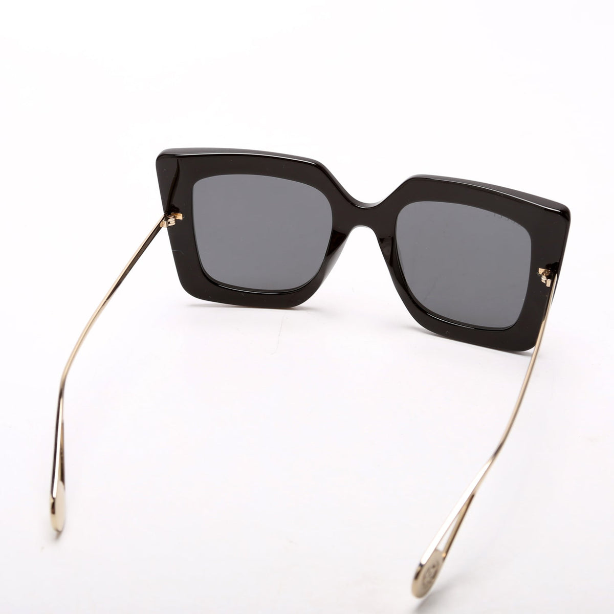 GGS Oversized Square Sunglasses Black/Gold