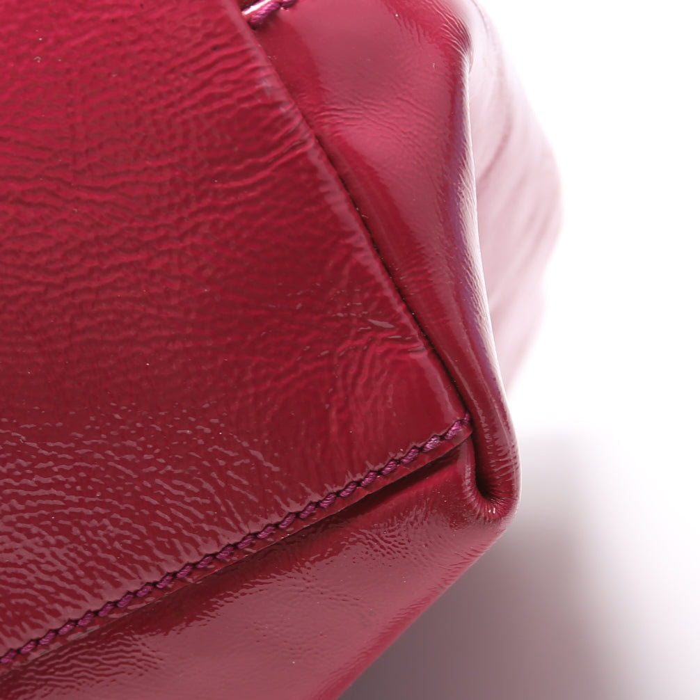 Soho Patent Leather Shoulder Medium Pink