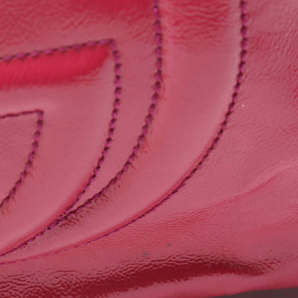 Soho Patent Leather Shoulder Medium Pink