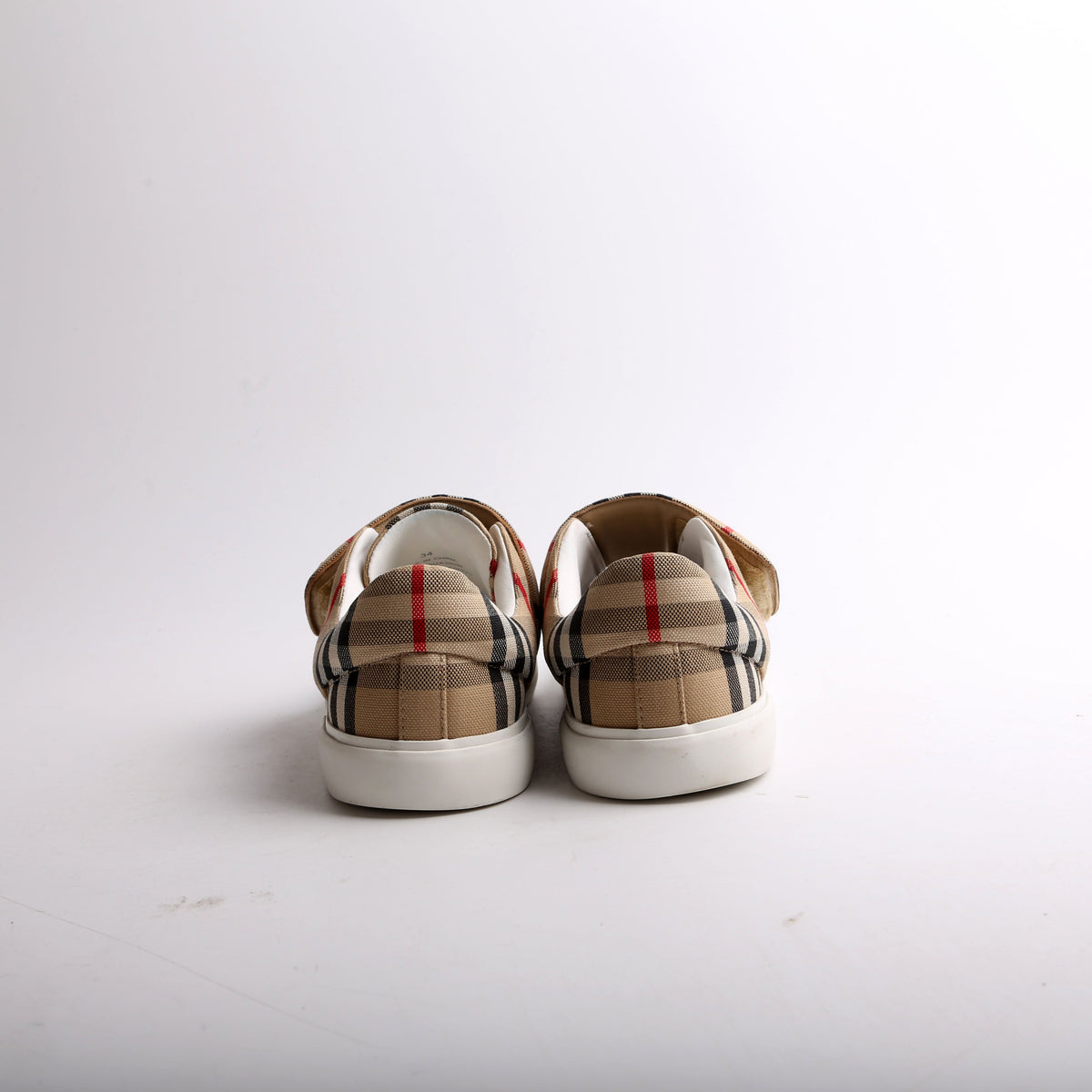 Check Print Sneakers Size 34