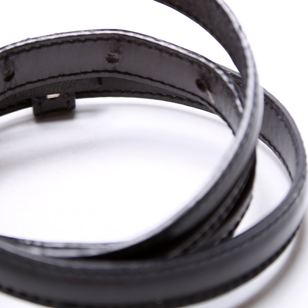 Square G Thin Vintage Belt Size / Black