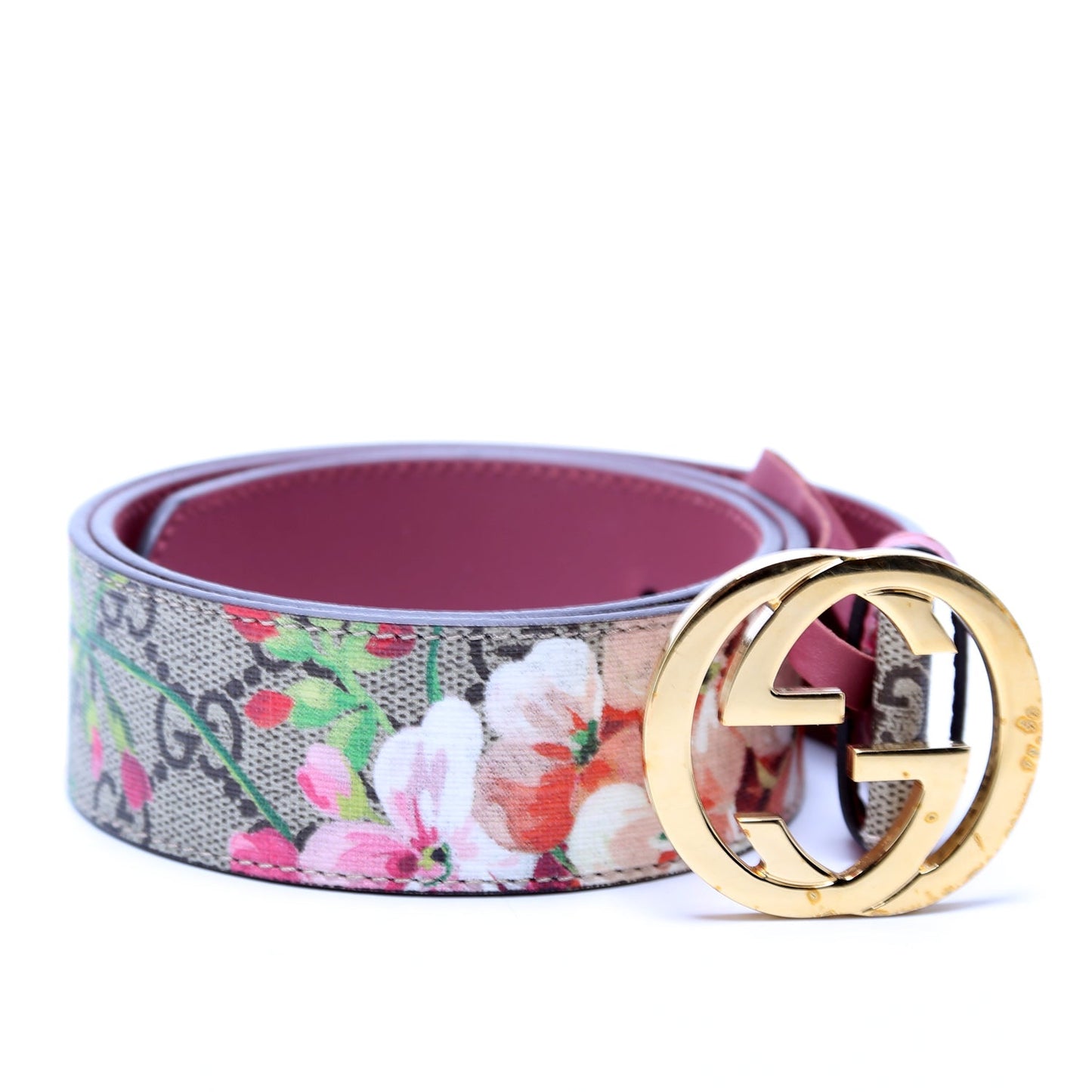 Gucci  Interlocking GG Blooms Belt Size / Beige/Mauve