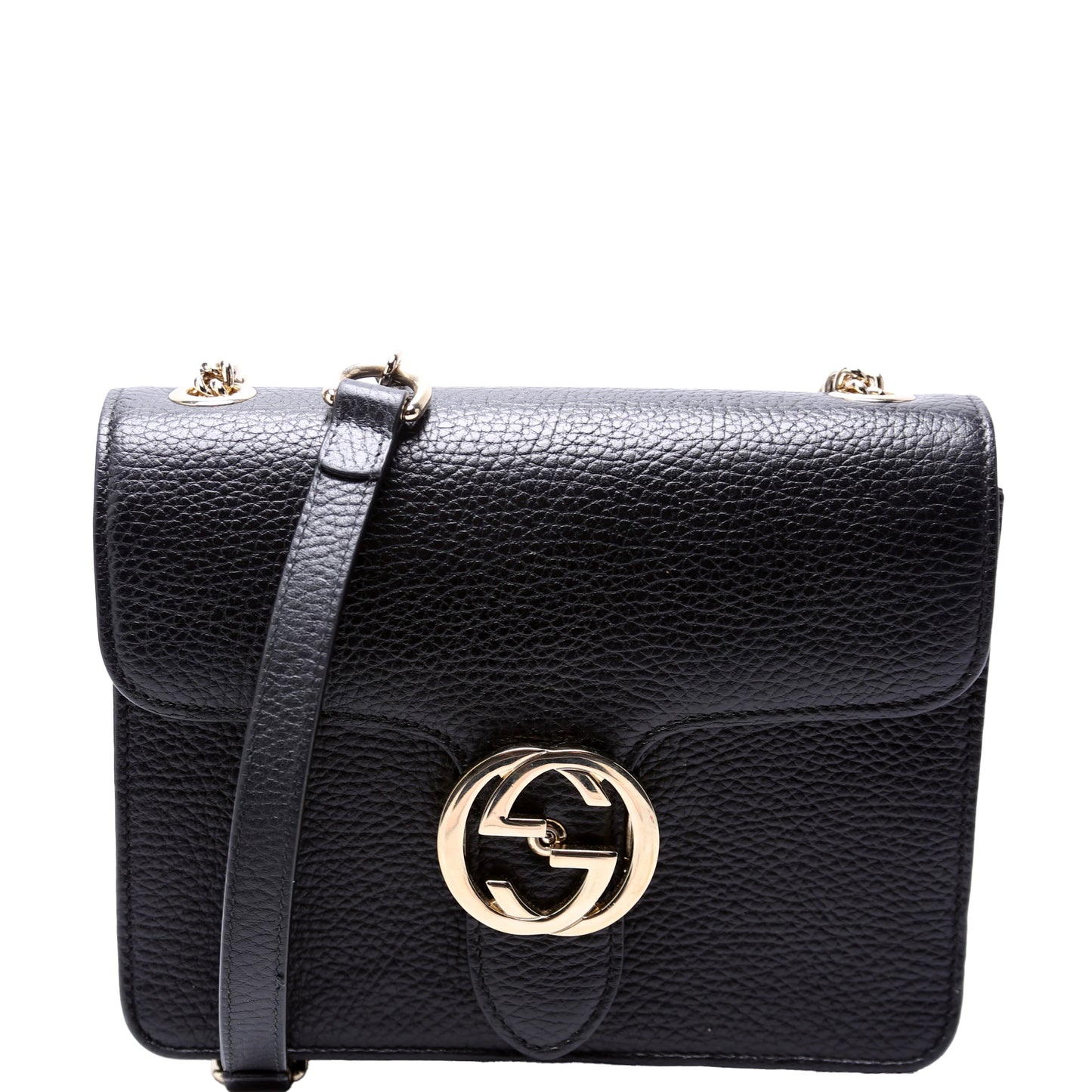 Interlocking Small Crossbody Black
