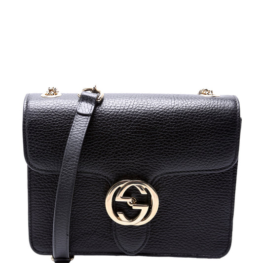 Interlocking Small Crossbody Black