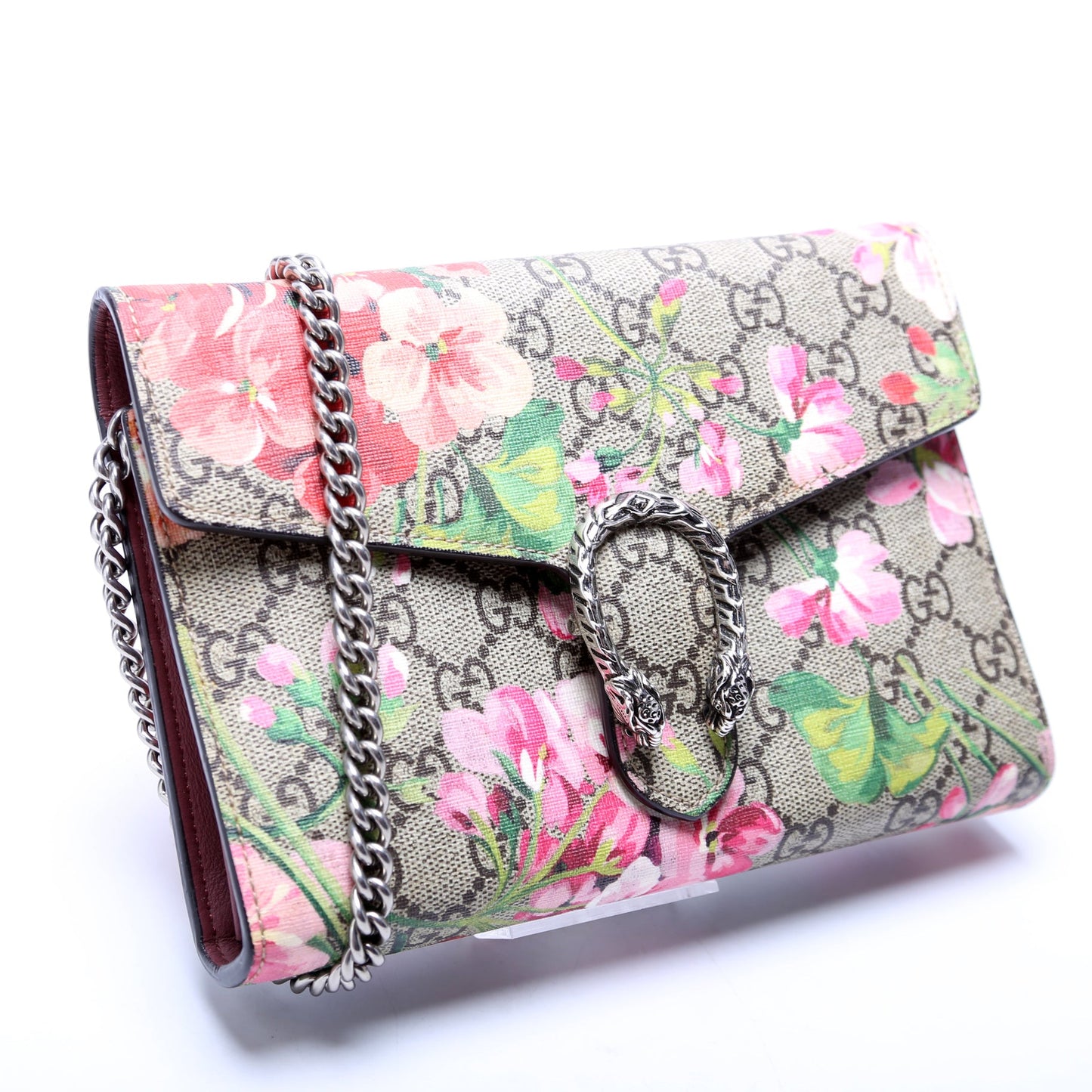 Dionysus GG Blooms Mini Wallet Beige/Pink