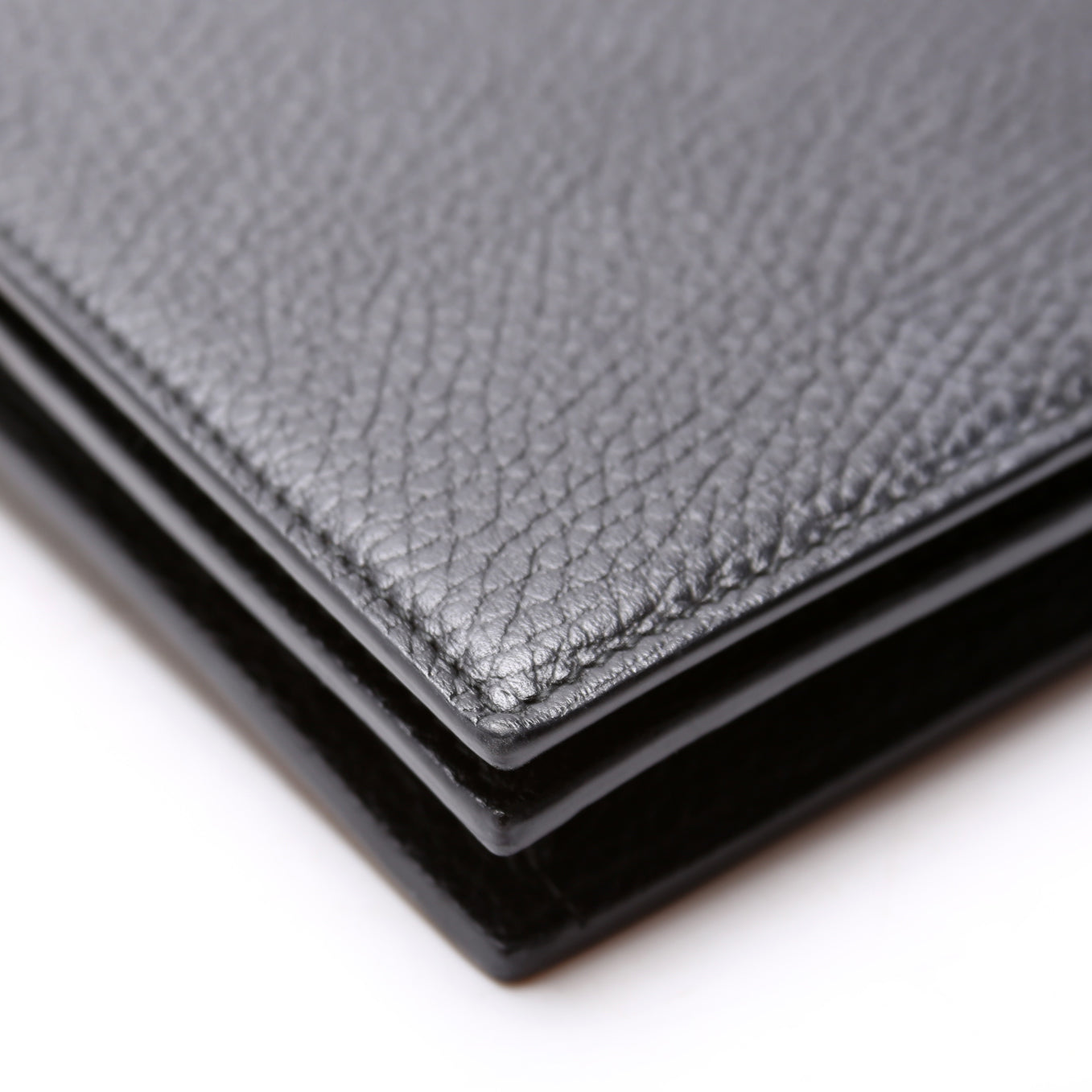 Interlocking GG Chain Wallet Black