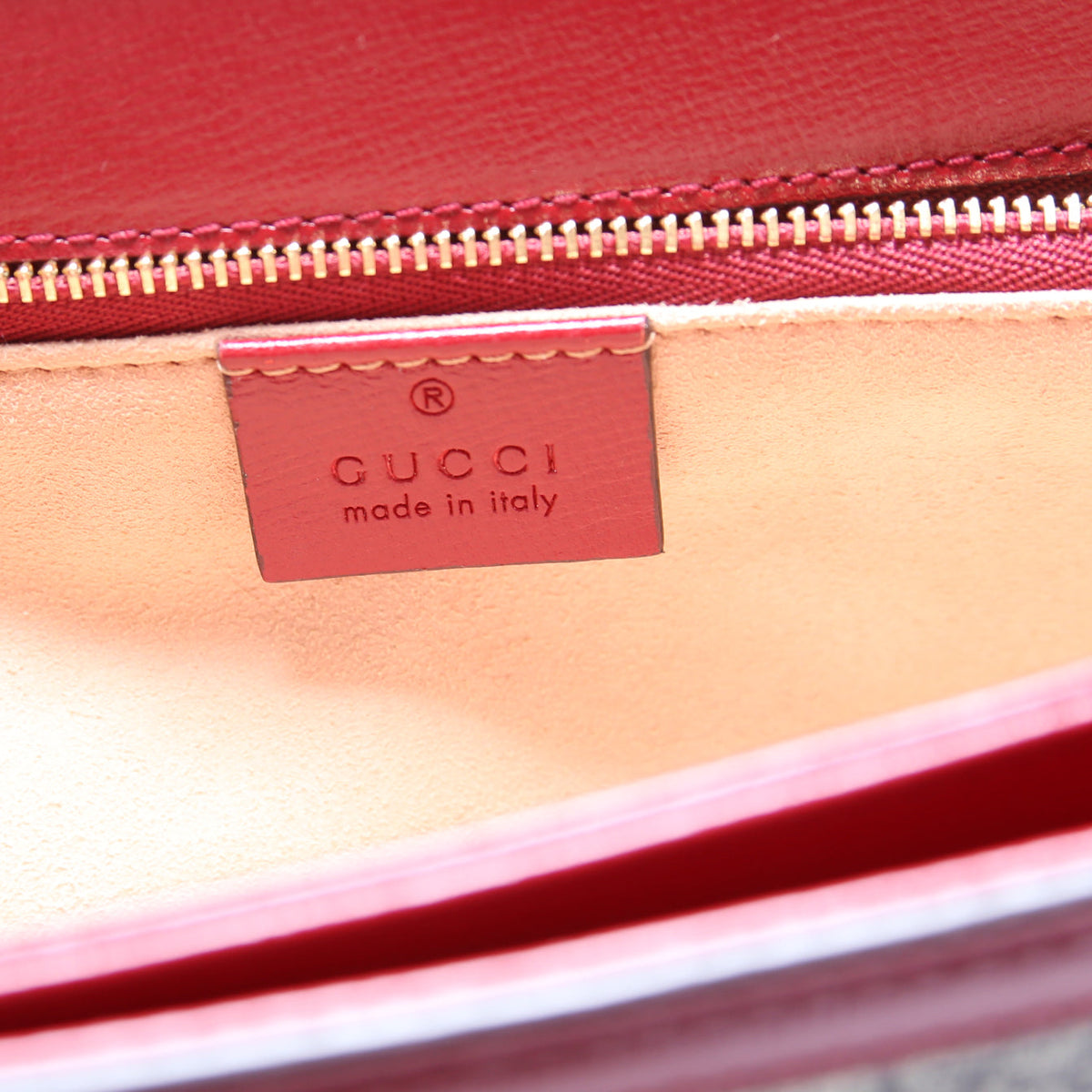 Horsebit  Shoulder Bag Red