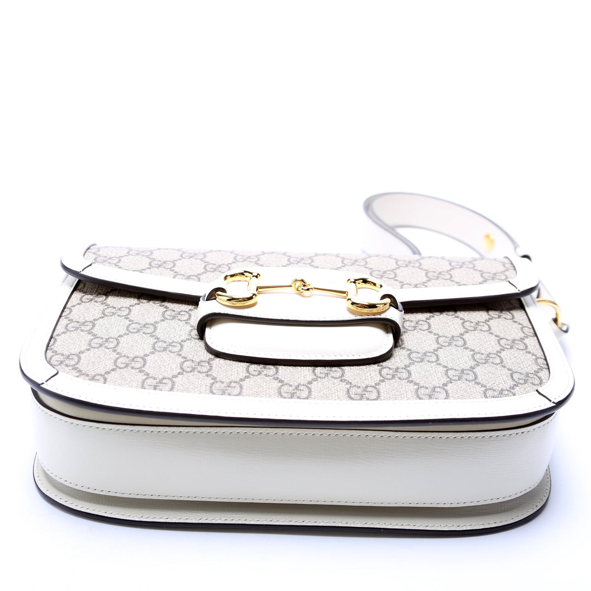 Horsebit  Shoulder Bag White