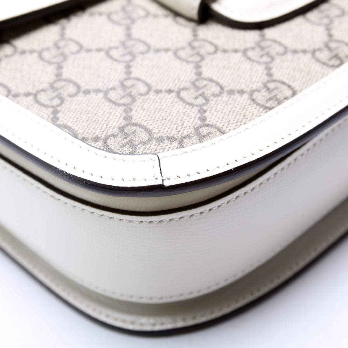 Horsebit  Shoulder Bag White
