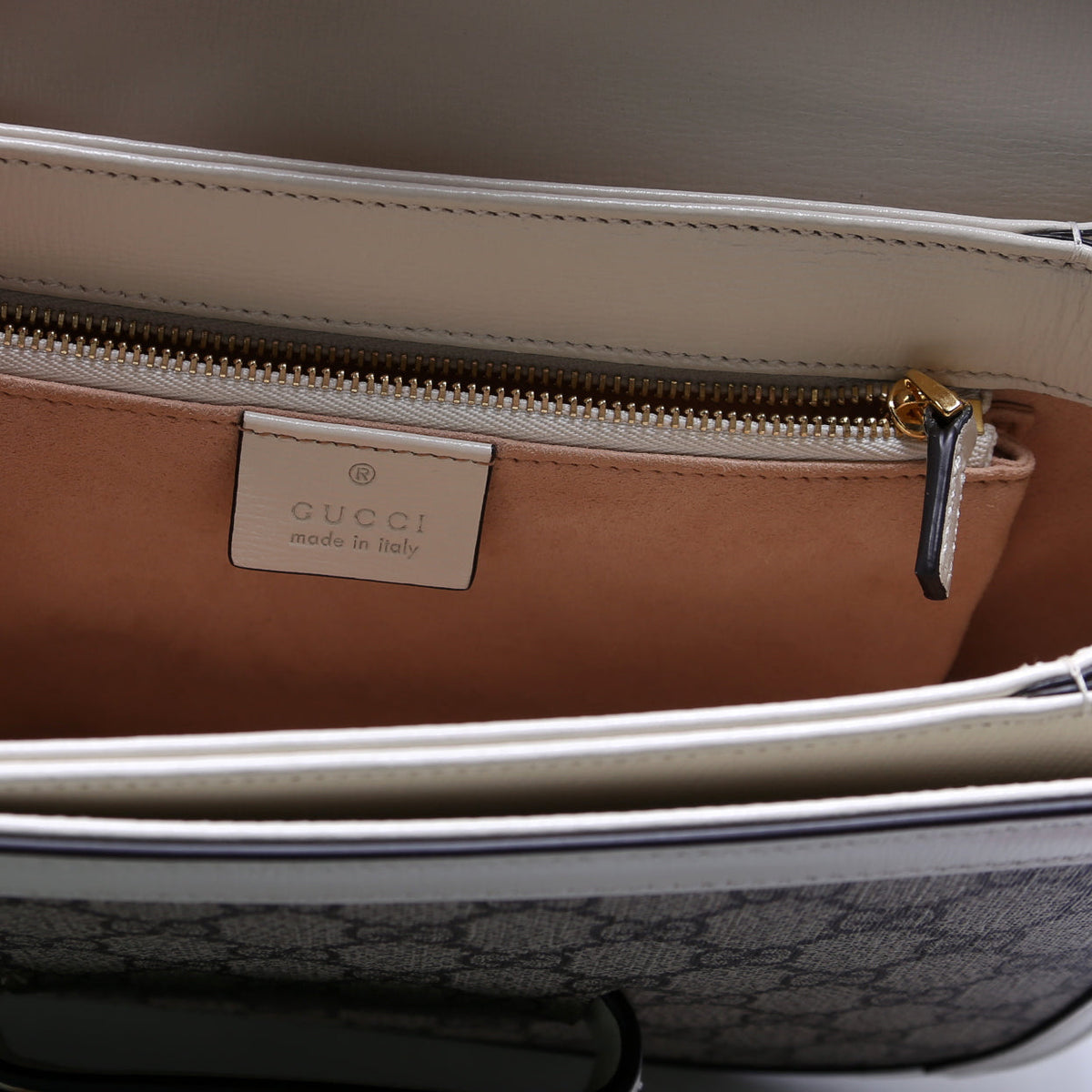 Horsebit  Shoulder Bag White